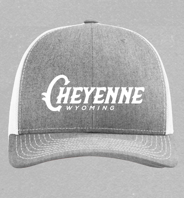 Cheyenne Puff 3D Trucker Snapback Grey/White
